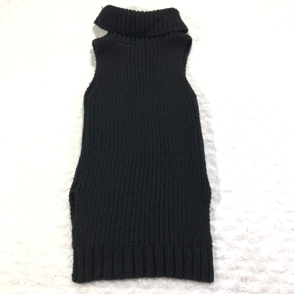 Premise Black Off the Shoulder Sweater Dress Smal